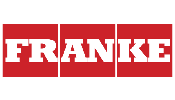 Logo marki Franke w czerwono-białej kolorystyce